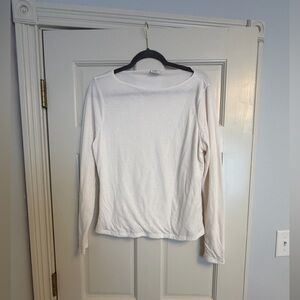 Abercrombie & Fitch White Crewneck Top